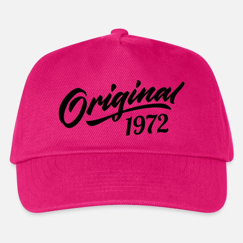 Vintage 1972 Jubiläum 1972 Original 1972 - Kinder Basecap - Fuchsia