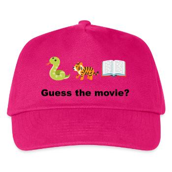 Dschungelbuch & Tiere: Verspieltes Lesen Rate mal, was der Film ist? - Kinder Basecap - Fuchsia - Vorne