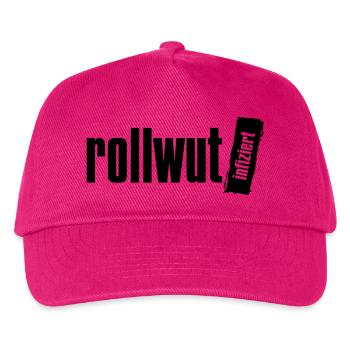 Rollwut Logo - Kinder Basecap - Fuchsia - Vorne