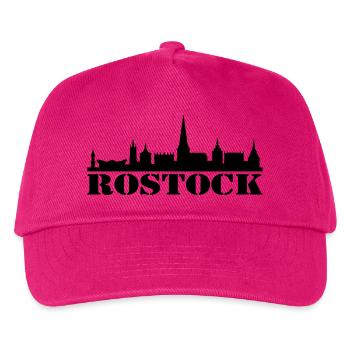 Skyline Rostock - Kinder Basecap - Fuchsia - Vorne