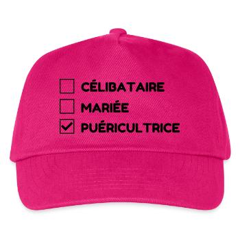 Nursery Nurse Kinderpflegerin Puéricultrice Baby - Kids’ Baseball Cap - fuchsia - Front