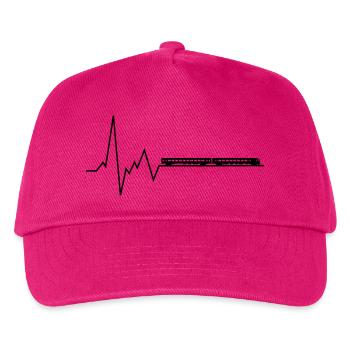 herzschlag zug - Kinder Basecap - Fuchsia - Vorne