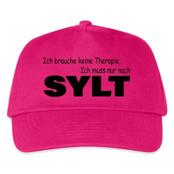 Therapie SYLT - Kinder Basecap - Fuchsia - Vorne