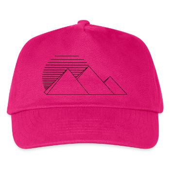 Pyramiden - Kinder Basecap - Fuchsia - Vorne