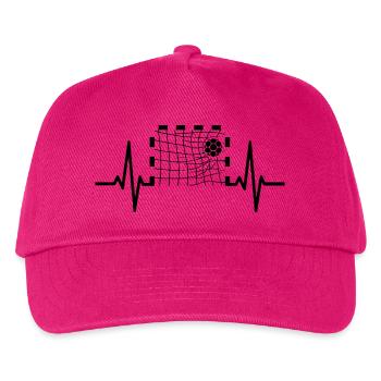 Handball Herzschlag Shirt – Tor im Puls - Kinder Basecap - Fuchsia - Vorne