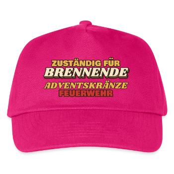 Zuständig für brennende Adventskränze - Kinder Basecap - Fuchsia - Vorne