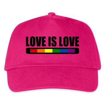 Love is love - Kinder Basecap - Fuchsia - Vorne