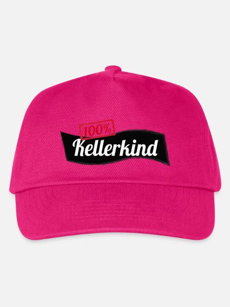 Kellerkind 100% Informatik Student Geschenk - Kinder Basecap - Fuchsia