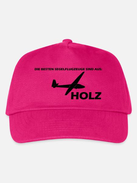 Ka6 Holz Segelflugzeug Segelflieger Geschenk - Kinder Basecap - Fuchsia