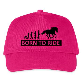 Horses, horse, riding, pony, cowboy, trot, Gallop - Kids’ Baseball Cap - fuchsia - Front