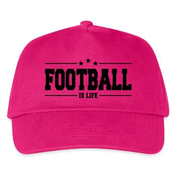 football is life 1 - Kids’ Baseball Cap - fuchsia - Front