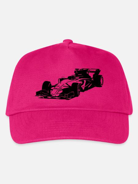 Racecar - Rennauto - Kinder Basecap - Fuchsia