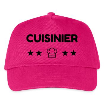 Koch / Kochen / Cooking / Chef - Kinder Basecap - Fuchsia - Vorne