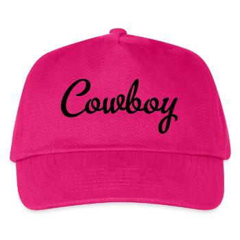 Cowboy - Kinder Basecap - Fuchsia - Vorne