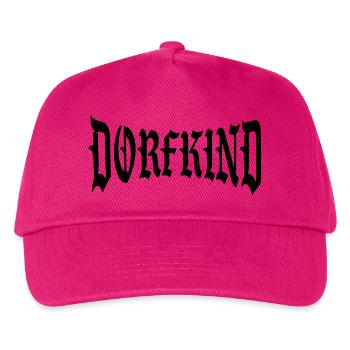 dorf kind child village bambino dorfkind shirt - Kinder Basecap - Fuchsia - Vorne