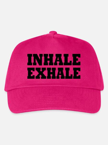 Inhale exhale - Kinder Basecap - Fuchsia