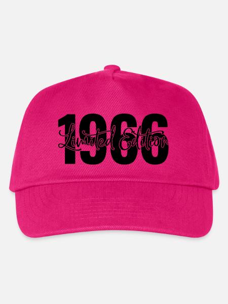 Limited edition 1966 - 60. Geburtstag - Kinder Basecap - Fuchsia