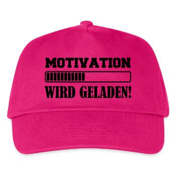 Motivation wird geladen - Kinder Basecap - Fuchsia - Vorne
