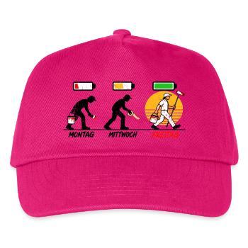 Maler wissen, warum Freitag der beste Farbton ist - Kinder Basecap - Fuchsia - Vorne