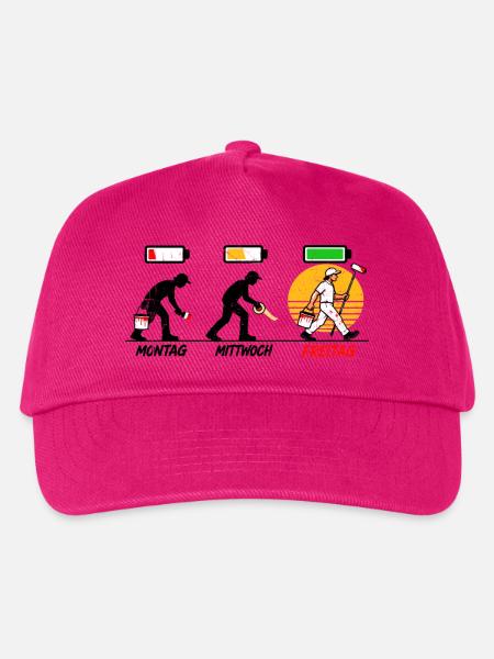 Maler wissen, warum Freitag der beste Farbton ist - Kinder Basecap - Fuchsia