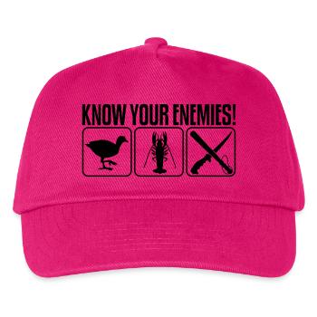 KNOW YOUR ENEMIES - Kids’ Baseball Cap - fuchsia - Front