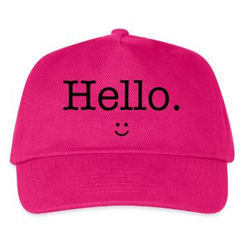 Hello :) - Kinder Basecap - Fuchsia - Vorne