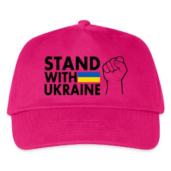 stand with ukraine - Kids’ Baseball Cap - fuchsia - Front