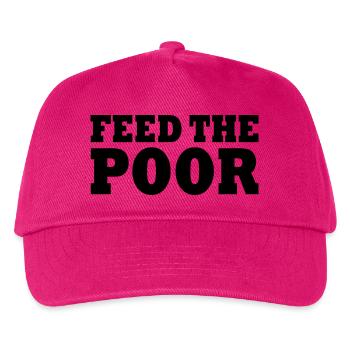 Feed the poor - Kids’ Baseball Cap - fuchsia - Front