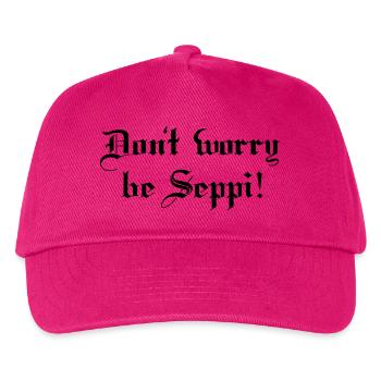Glücklicher Seppi - Kinder Basecap - Fuchsia - Vorne