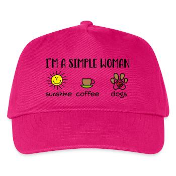 Lustige Designs für Hundehalter - Kinder Basecap - Fuchsia - Vorne
