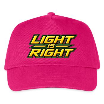 Light is right - Kids’ Baseball Cap - fuchsia - Front