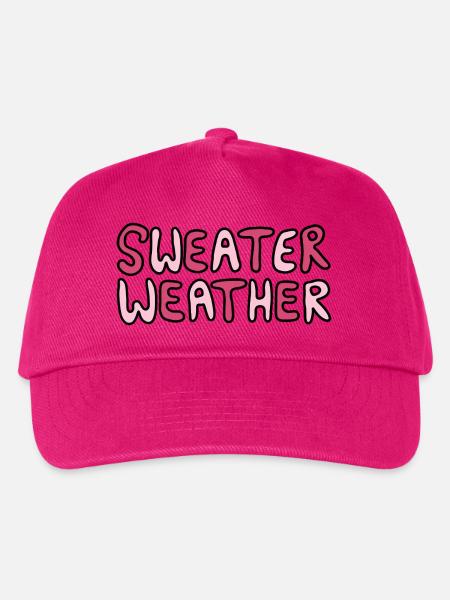 Sweater Weather - Kreatives Herbstdesign - Kinder Basecap - Fuchsia