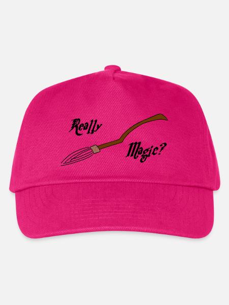 Magische Besen oder nicht? - Kinder Basecap - Fuchsia