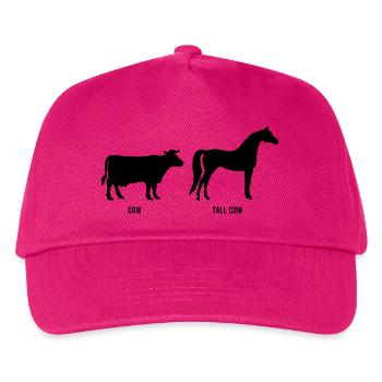 Cow vs Tall Cow - Kids’ Baseball Cap - fuchsia - Front