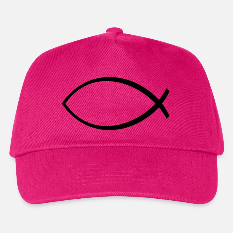 Ichthys Symbol - Kinder Basecap - Fuchsia
