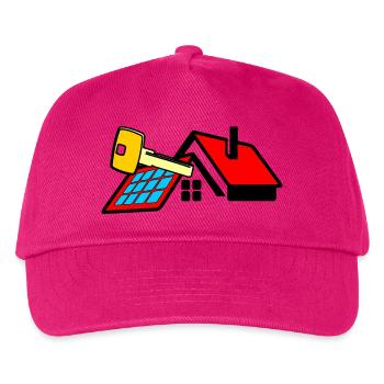Key for the new skin gold colored key - Kids’ Baseball Cap - fuchsia - Front