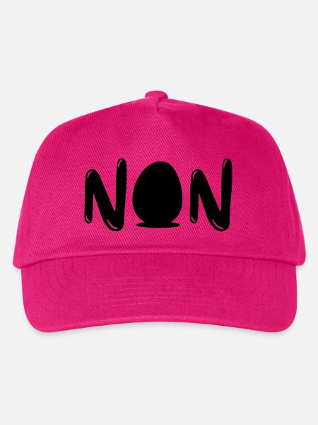 Nein Ei Wortspiel Lustiger Spruch - Kinder Basecap - Fuchsia