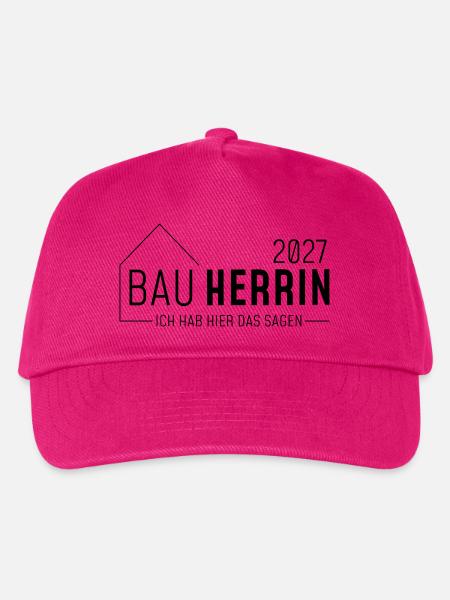 Bauherrin - ich habe hier das sagen - Kinder Basecap - Fuchsia