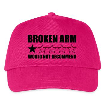 Gebrochener Arm – Würde ich nicht empfehlen. - Kinder Basecap - Fuchsia - Vorne