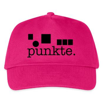 Punkte. - Kinder Basecap - Fuchsia - Vorne