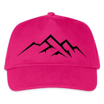 berge - Kinder Basecap - Fuchsia - Vorne