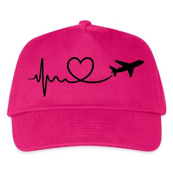 Travel Love - Kids’ Baseball Cap - fuchsia - Front