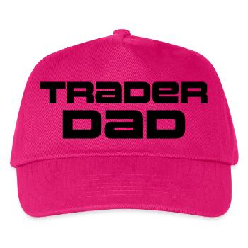 Händler Papa Tippfehler Schwarzer Vater Investor - Kinder Basecap - Fuchsia - Vorne