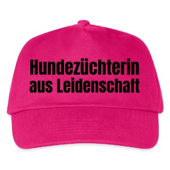 Hundezüchterin aus Leidenschaft Hunde Geschenk - Kinder Basecap - Fuchsia - Vorne