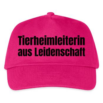 Tierheimleiterin aus Leidenschaft Tiere Geschenk - Kinder Basecap - Fuchsia - Vorne