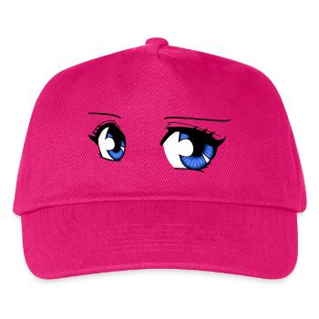 Mangaeyes - Kinder Basecap - Fuchsia - Vorne