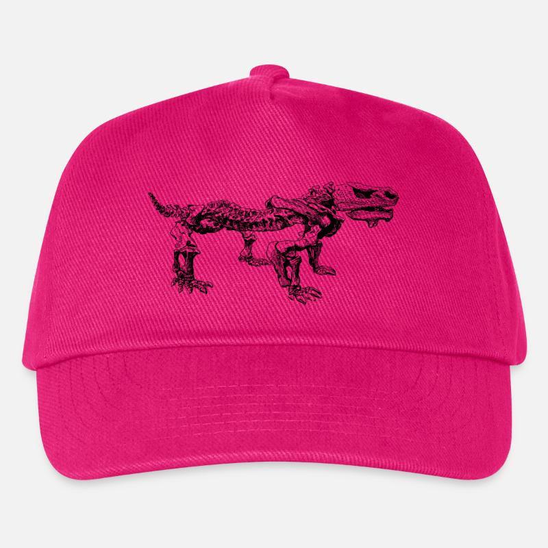 Dinosaurier Skelett Shirt Geschenk - Kinder Basecap - Fuchsia