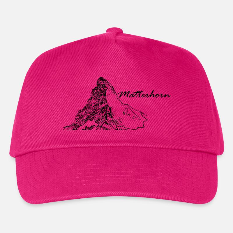 Matterhorn Berg Schweiz Zermatt - Kinder Basecap - Fuchsia