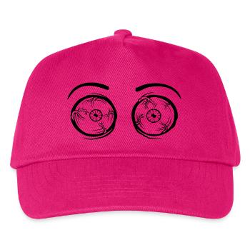 Monster 2 crazy eyes - Kids’ Baseball Cap - fuchsia - Front