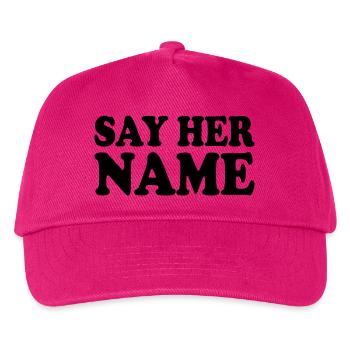 Say her name - Kids’ Baseball Cap - fuchsia - Front